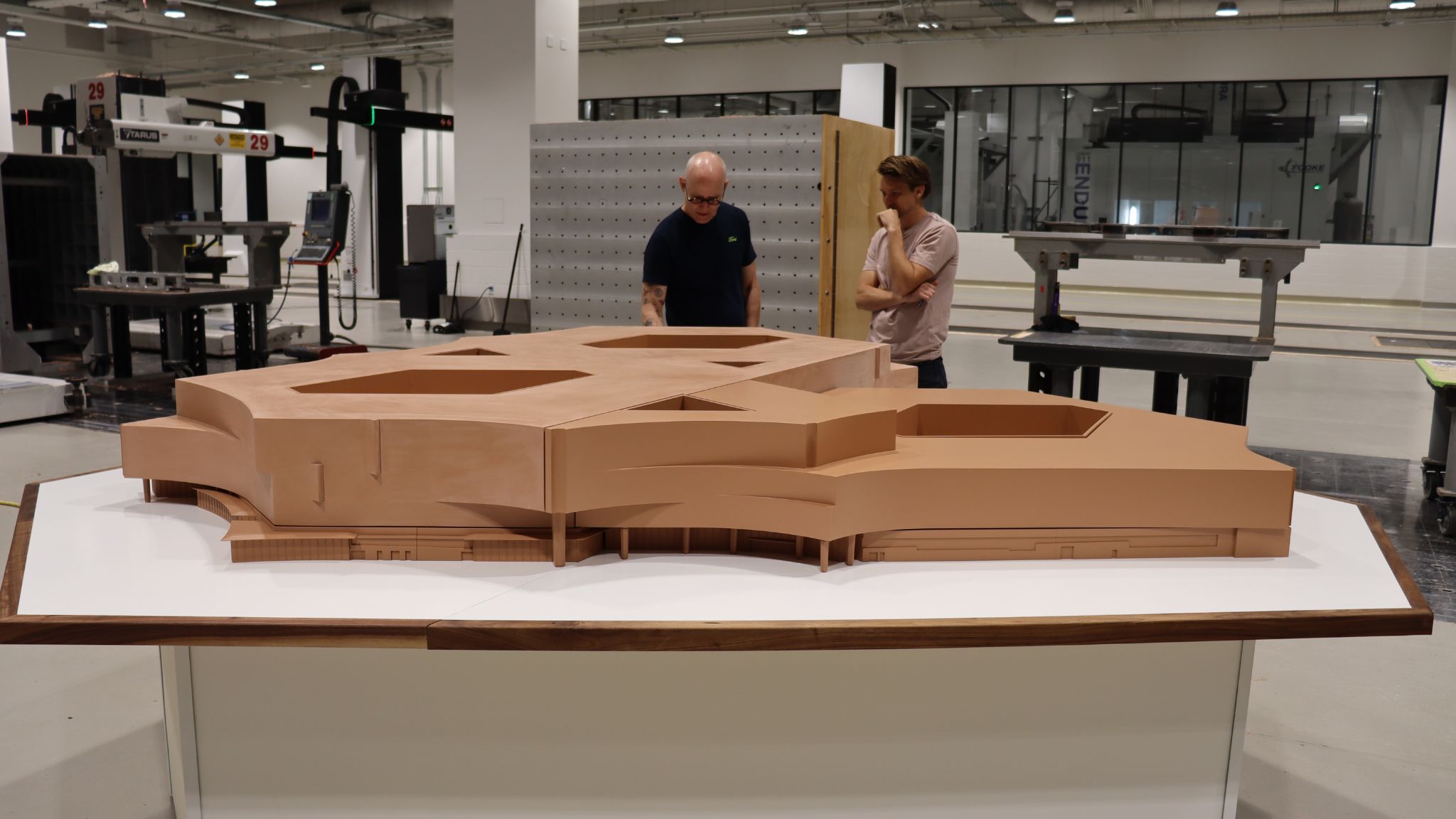 The re-creation came to life from within the New WHQ itself, which is expected to feature six design studios.